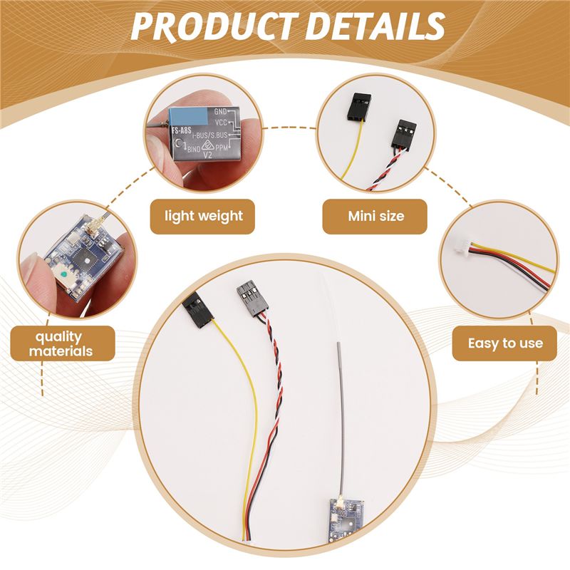B78B-For FS-A8S 2.4G 8CH Mini  - Receiver Sbus 8Ch review and price