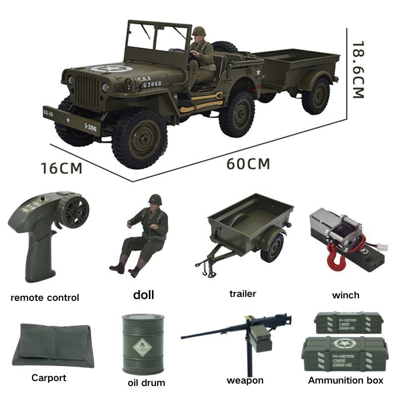 JJRC C8815 RC Car 1941 JEEP WI - Rc Hobby Grade Truck review and price