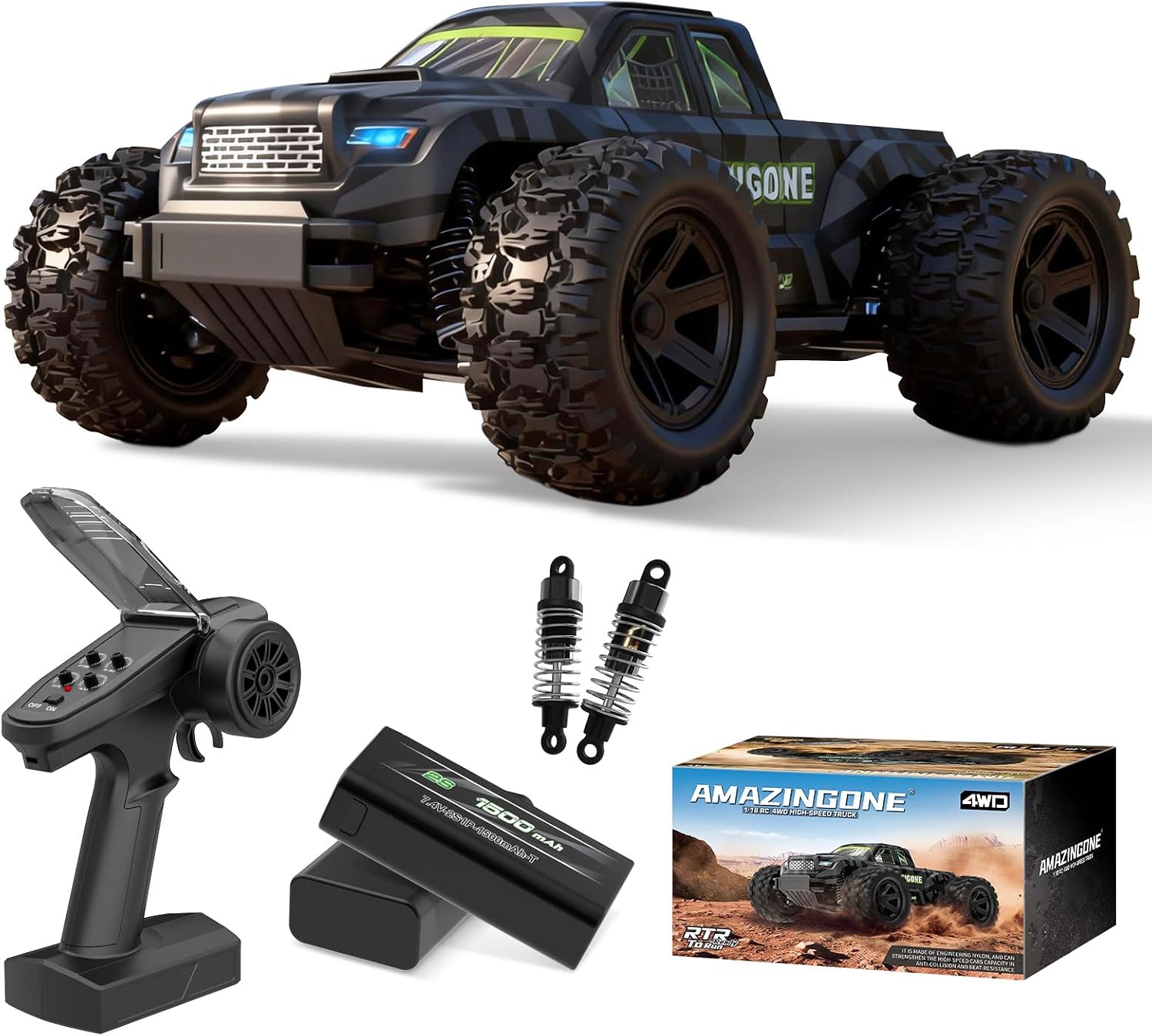 JT18W 1/18 Scale High Speed 35 - Rc Hobby Grade Monster Truck review and price
